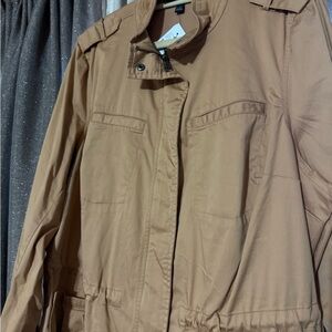 Lane Bryant Tan Utility Jacket